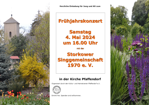 Bild vergrößern: Frühjahrskonzert Pfaffendorf