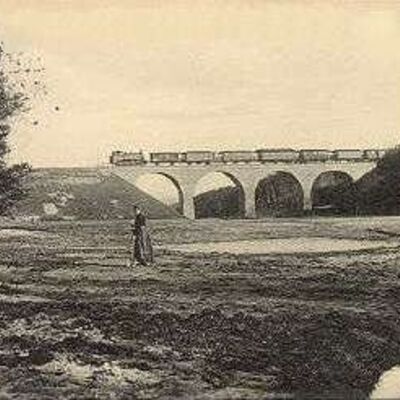 Bild vergrößern: Lindenberger Viadukt um 1910