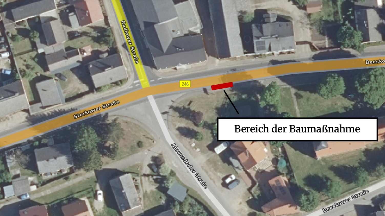 Bild vergr&ouml;&szlig;ern: Lageskizze Tiefborde Glienicke