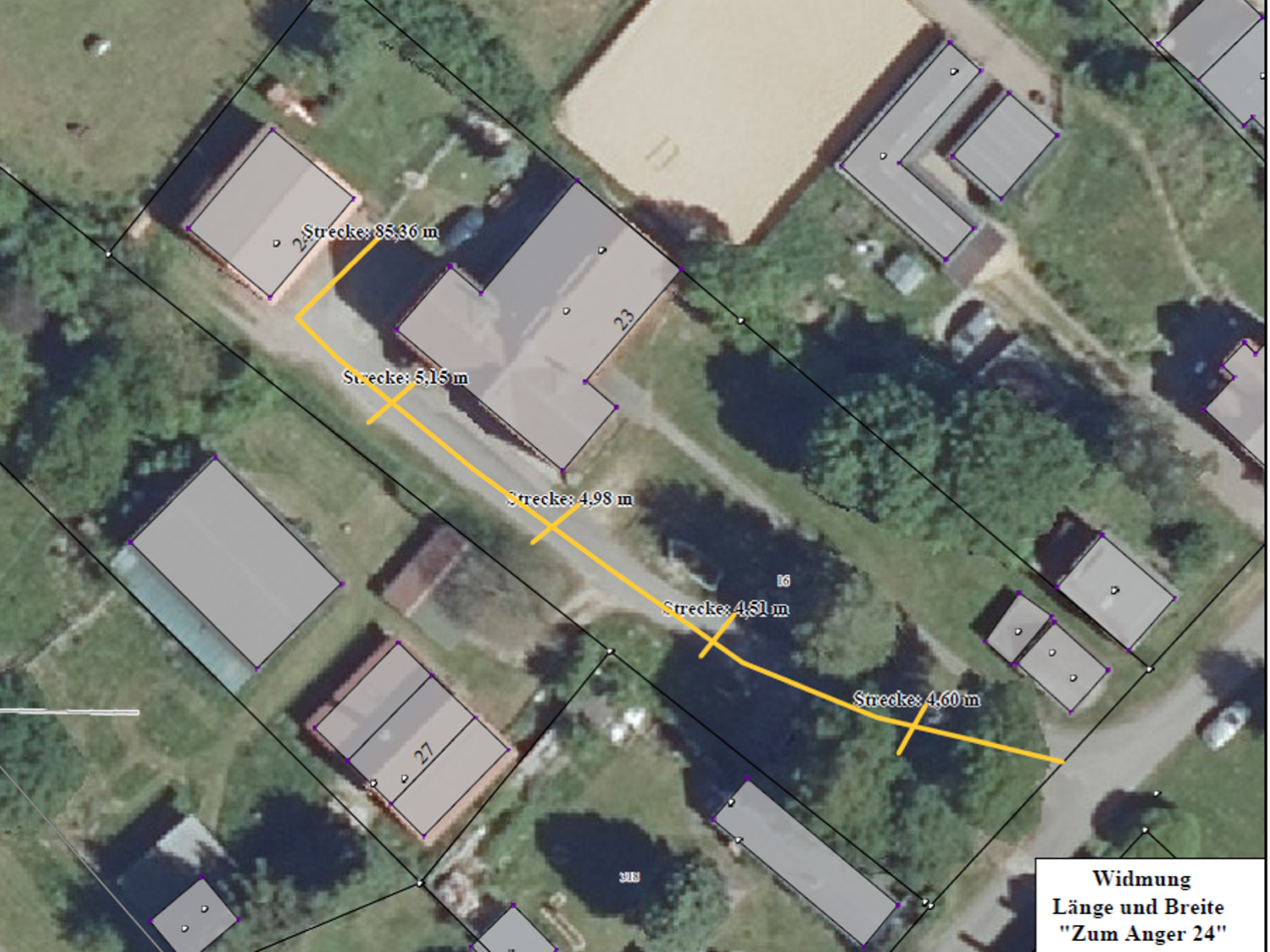 Bild vergr&ouml;&szlig;ern: Lageplan Widmung Zum Anger