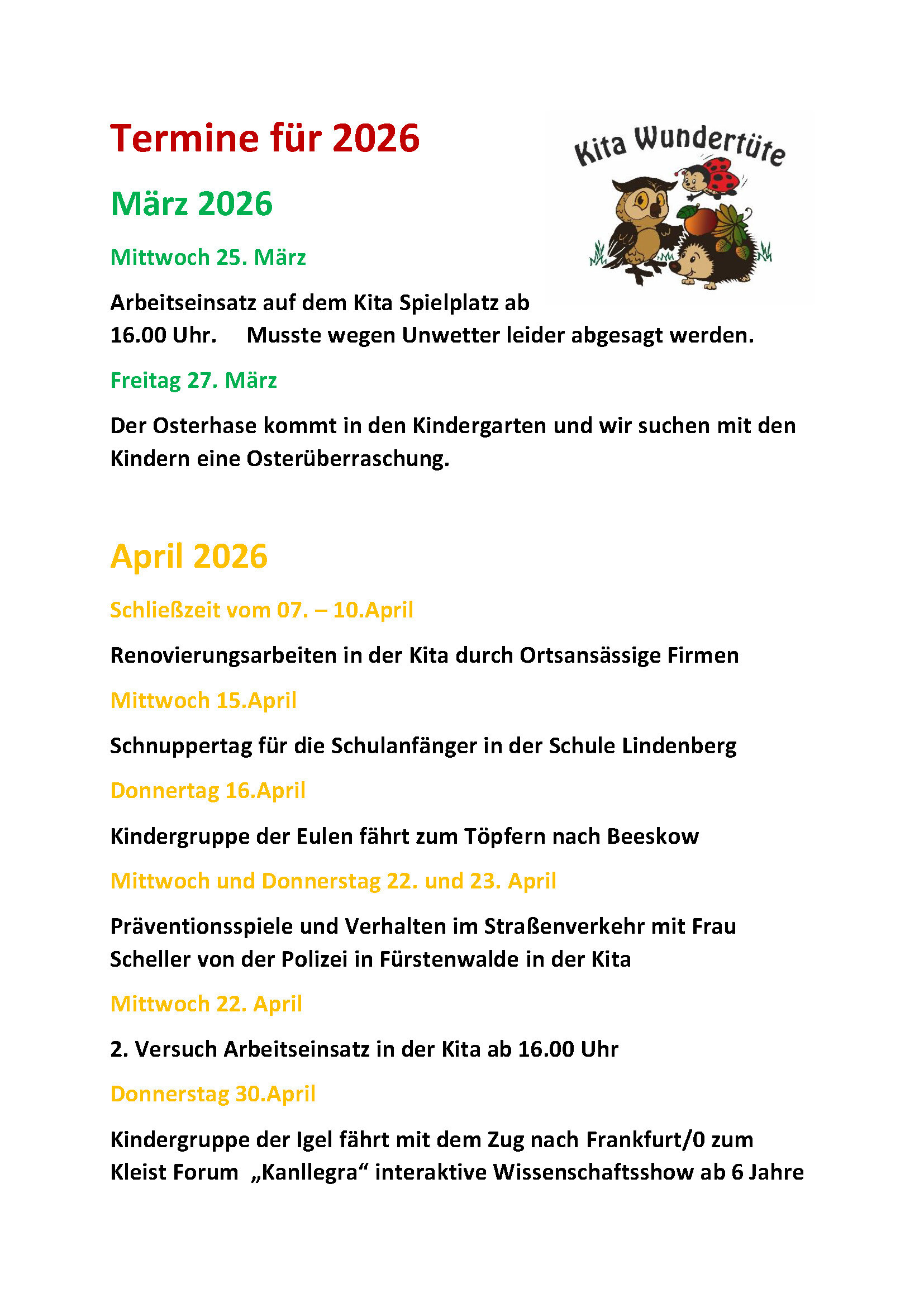 Bild vergr&ouml;&szlig;ern: Termine  Kita Buckow 2026_Seite_1