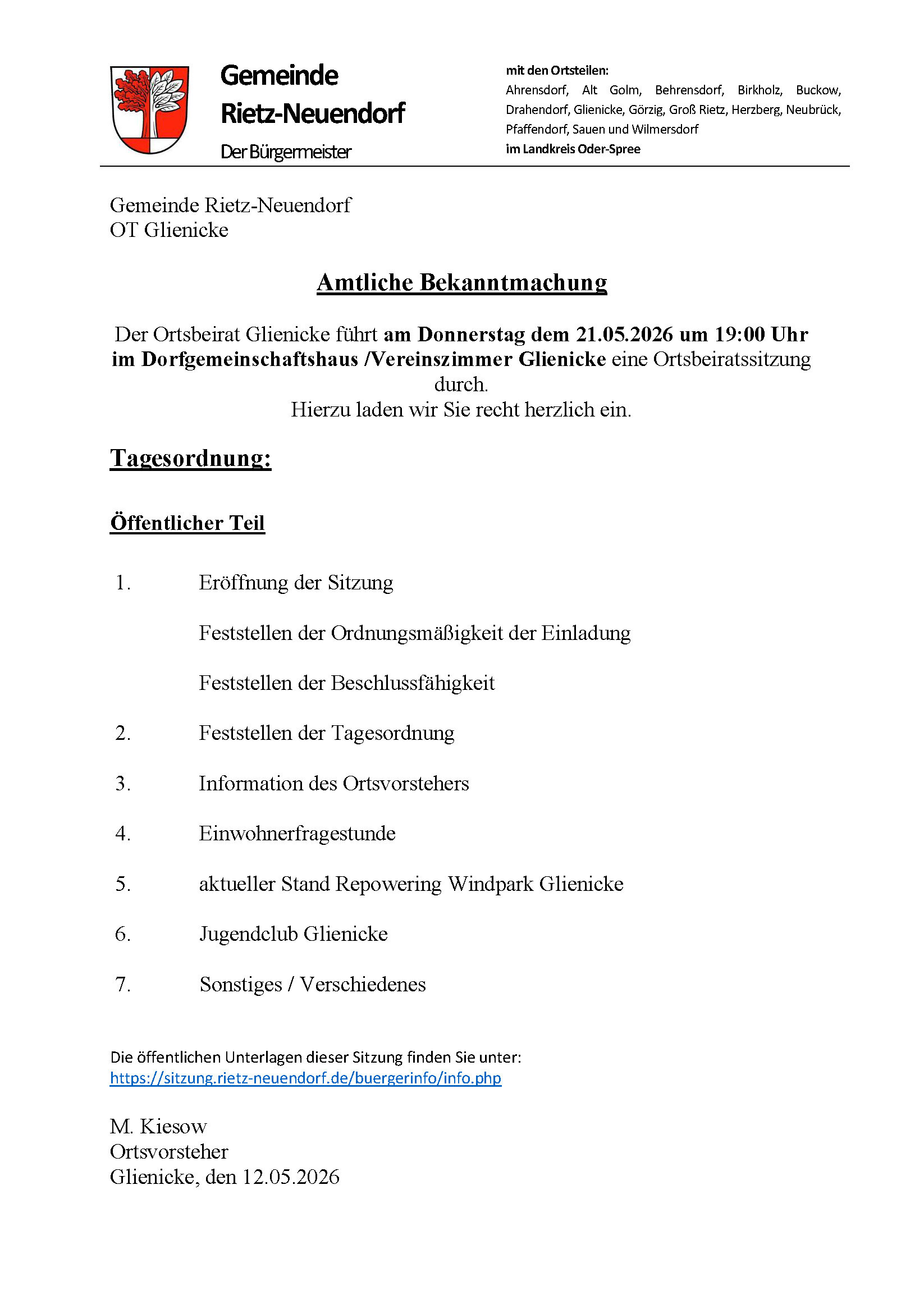 Bild vergr&ouml;&szlig;ern: 20260521 - Einladung OB Glienicke