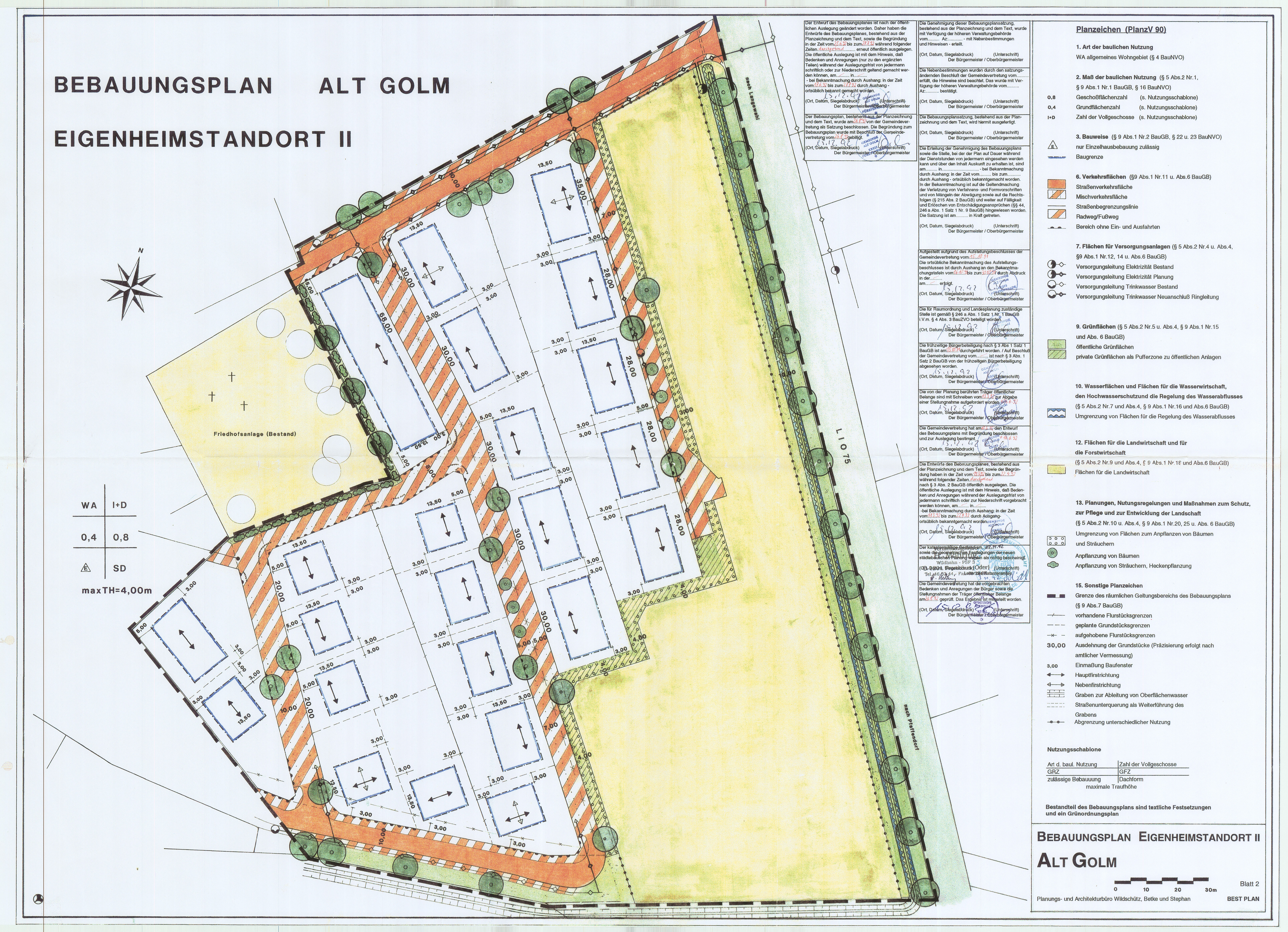 Bild vergr&ouml;&szlig;ern: 19920826 - Bebauungsplan Eigenheimstandort II Alt Golm