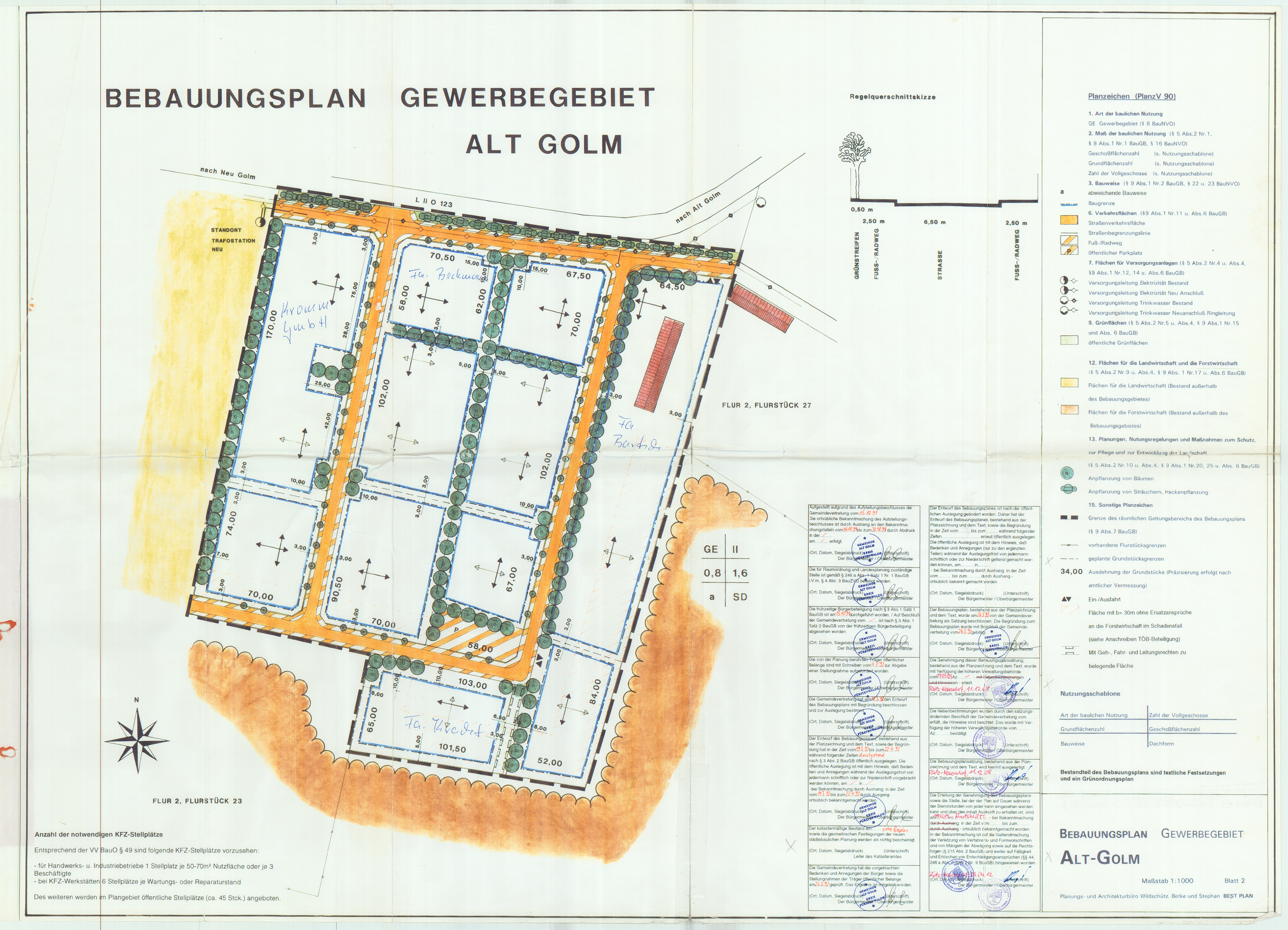 Bild vergr&ouml;&szlig;ern: 20090211 - Bebauungsplan Gewergebiet Alt Golm k