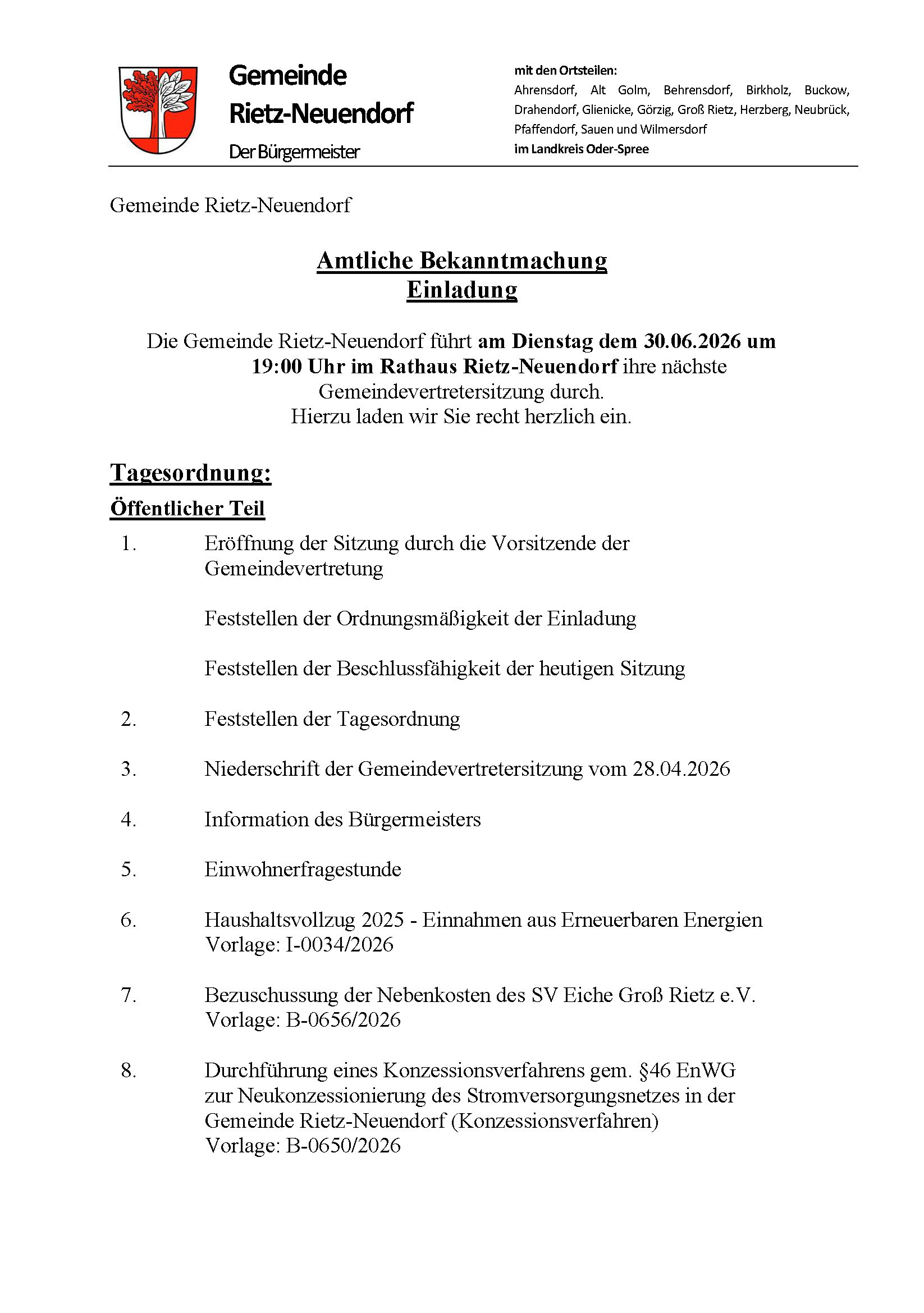 Bild vergr&ouml;&szlig;ern: 20260630 - Einladung Sitzung Gemeindevertretung_Seite_1