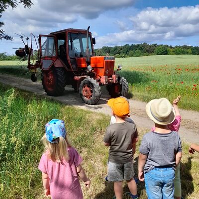 Bild vergr&ouml;&szlig;ern: Kita Buckow - Traktor