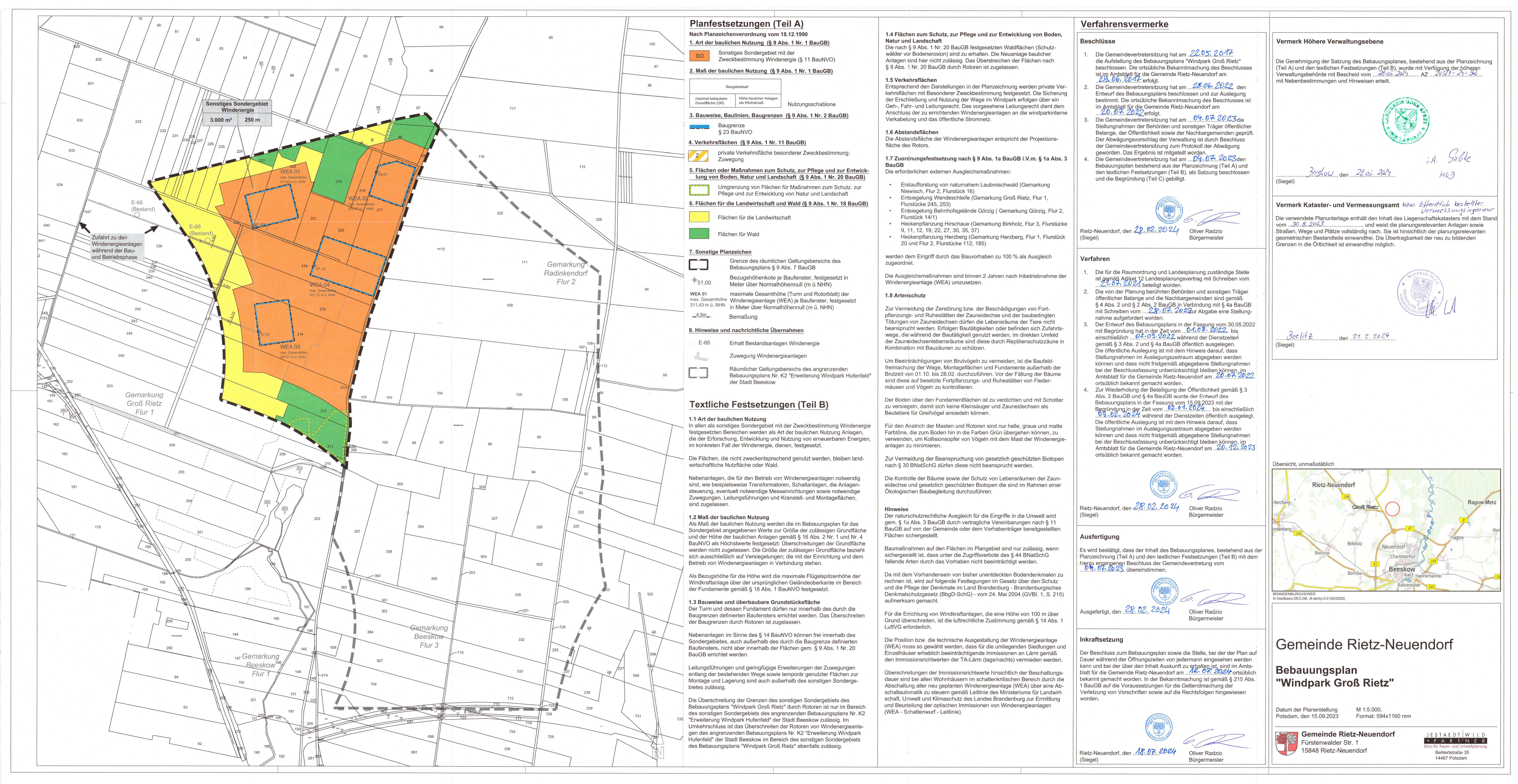 Bild vergr&ouml;&szlig;ern: B-Plan Windpark Gro&szlig; Rietz