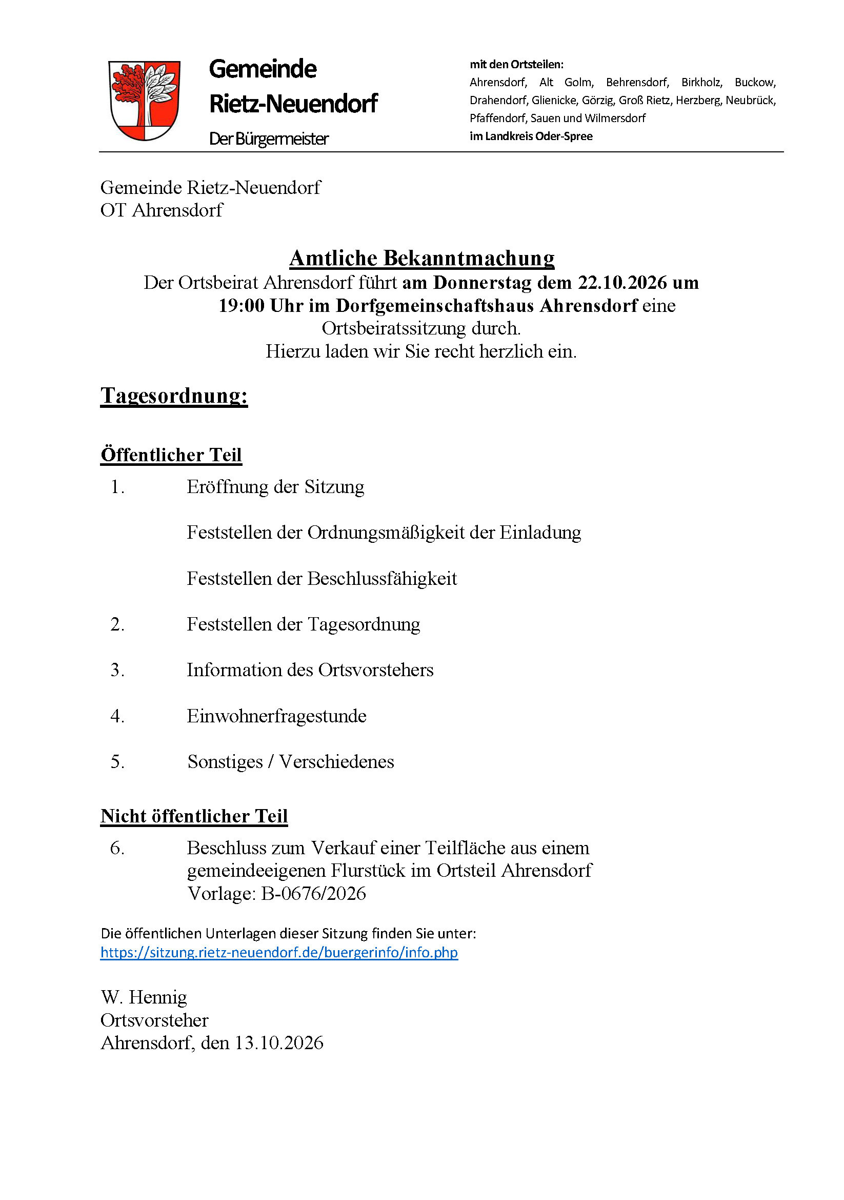 Bild vergr&ouml;&szlig;ern: 20261022 - Einladung OB Ahrensdorf